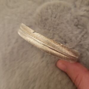 Silver Feather Bracelet